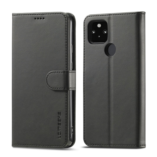 For OPPO Realme C21 / C20 LC.IMEEKE Calf Texture Horizontal Flip Leather Case, with Holder & Card Slots & Wallet(Black) - Realme Cases by LC.IMEEKE | Online Shopping UK | buy2fix