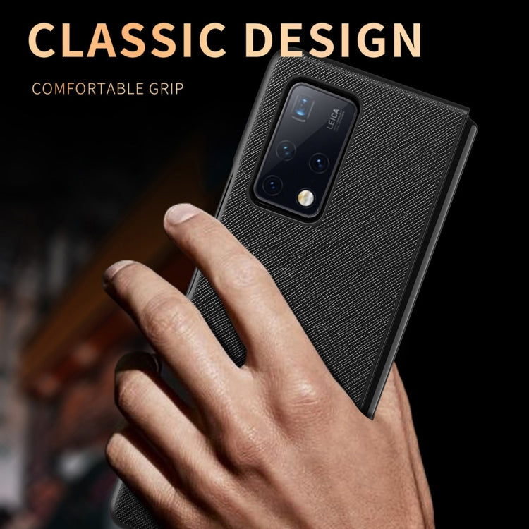 For Huawei Mate X2 Leather Texture + PC Full Coverge Folding Case(Red Litchi Texture) by buy2fix