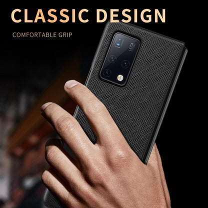 For Huawei Mate X2 Leather Texture + PC Full Coverge Folding Case(Red Litchi Texture) by buy2fix