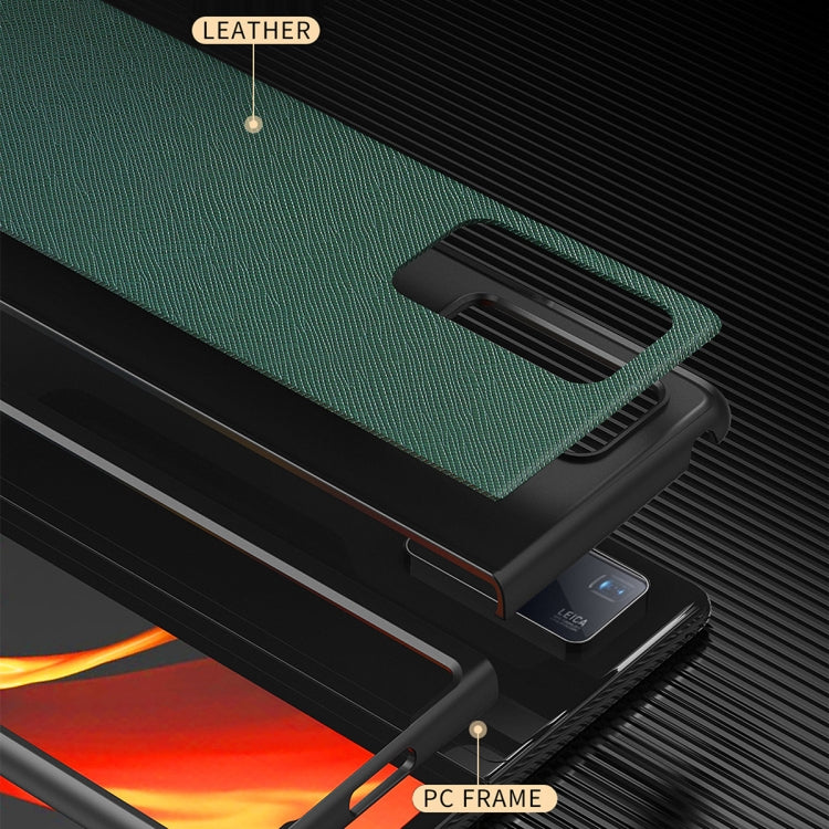 For Huawei Mate X2 Leather Texture + PC Full Coverge Folding Case(Red Litchi Texture) by buy2fix