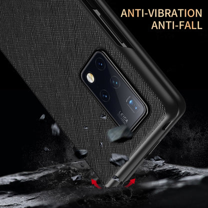 For Huawei Mate X2 Leather Texture + PC Full Coverge Folding Case(Red Litchi Texture) by buy2fix