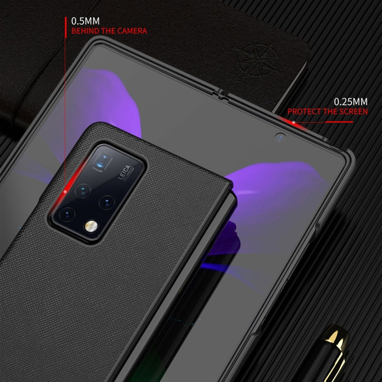 For Huawei Mate X2 Leather Texture + PC Full Coverge Folding Case(Red Litchi Texture) by buy2fix