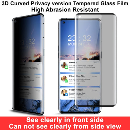 For OPPO Find X3 / Find X3 Pro IMAK 3D Curved Privacy Anti-glare Tempered Glass Film - OPPO Tempered Glass by imak | Online Shopping UK | buy2fix