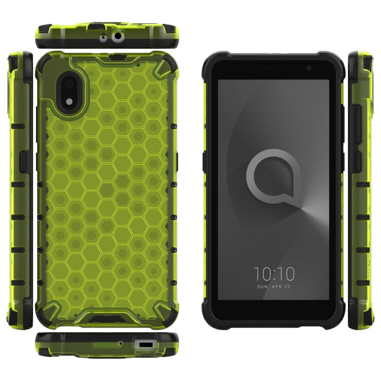 For Alcatel 1B (2020) Shockproof Honeycomb PC + TPU Case(Green) - Alcatel Cases by buy2fix | Online Shopping UK | buy2fix