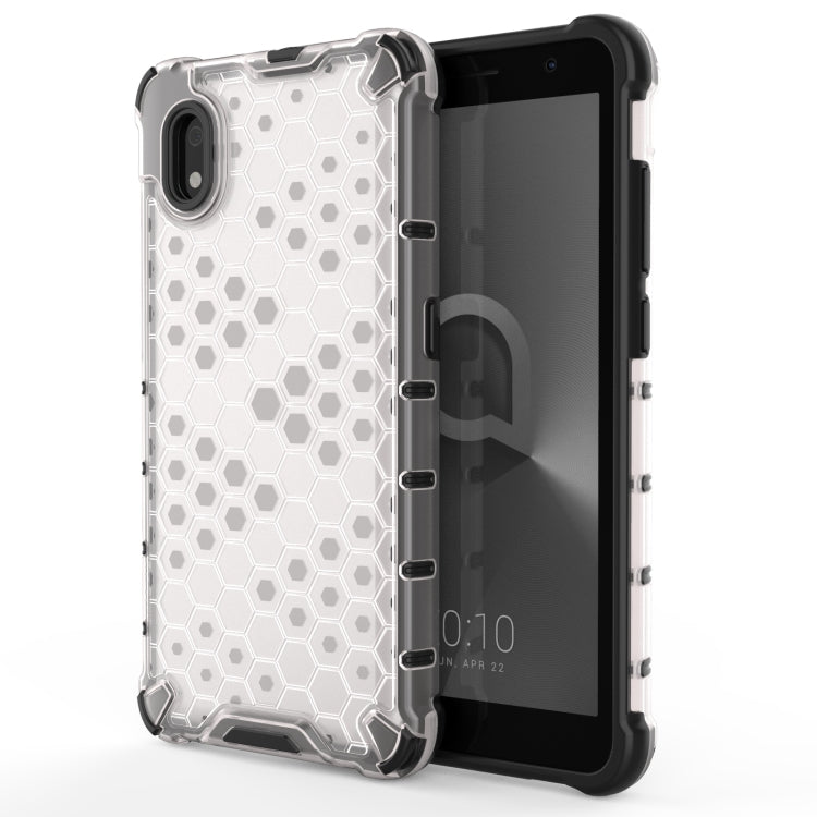 For Alcatel 1B (2020) Shockproof Honeycomb PC + TPU Case(White) - Alcatel Cases by buy2fix | Online Shopping UK | buy2fix