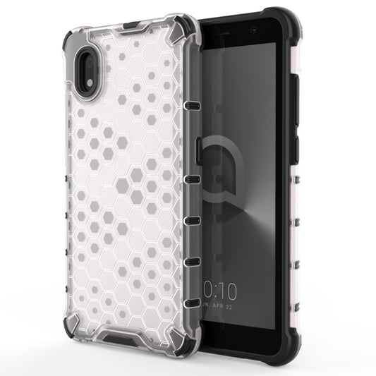 For Alcatel 1B (2020) Shockproof Honeycomb PC + TPU Case(White) - Alcatel Cases by buy2fix | Online Shopping UK | buy2fix