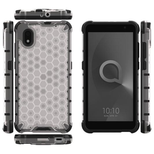 For Alcatel 1B (2020) Shockproof Honeycomb PC + TPU Case(White) - Alcatel Cases by buy2fix | Online Shopping UK | buy2fix