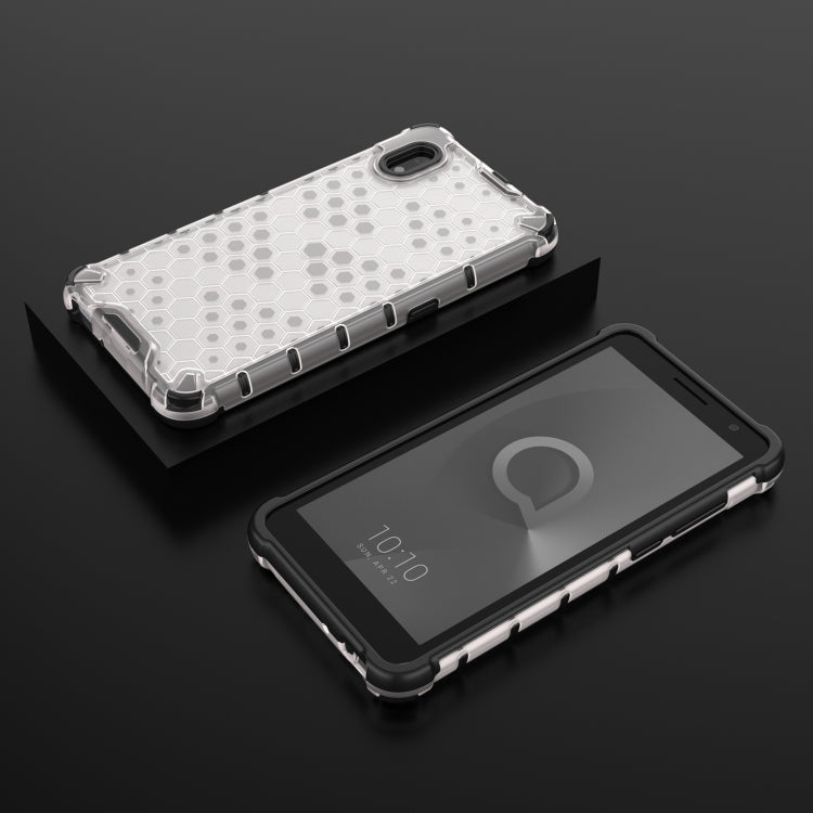 For Alcatel 1B (2020) Shockproof Honeycomb PC + TPU Case(White) - Alcatel Cases by buy2fix | Online Shopping UK | buy2fix