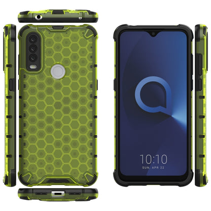 For Alcatel 1S (2020) Shockproof Honeycomb PC + TPU Case(Green) - Alcatel Cases by buy2fix | Online Shopping UK | buy2fix