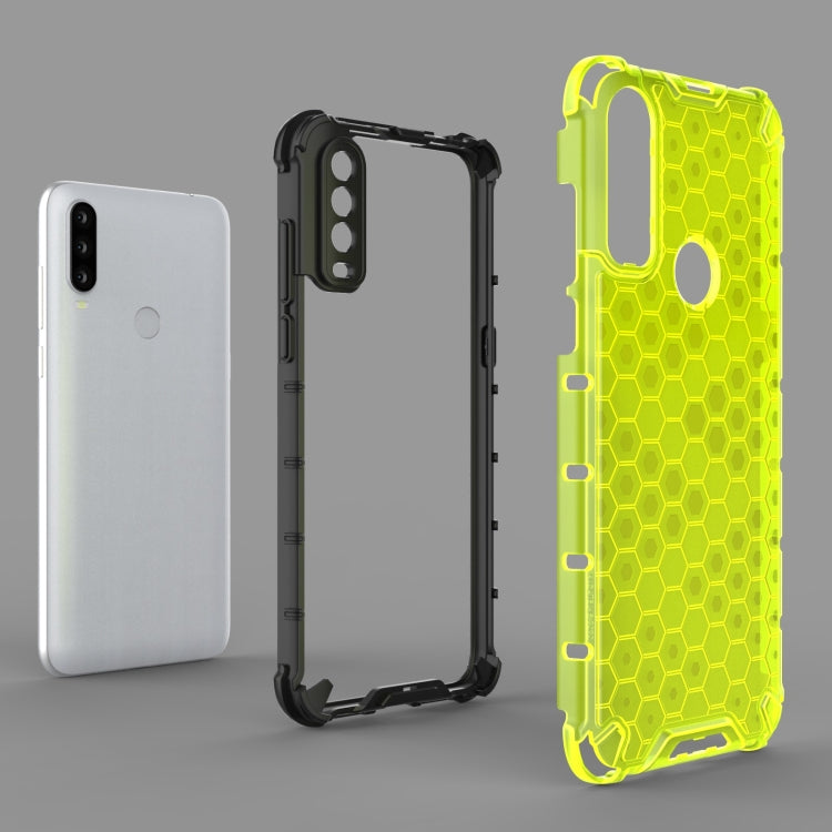 For Alcatel 1S (2020) Shockproof Honeycomb PC + TPU Case(Green) - Alcatel Cases by buy2fix | Online Shopping UK | buy2fix
