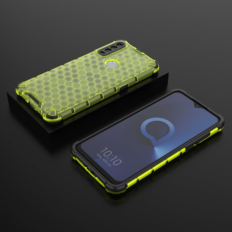 For Alcatel 1S (2020) Shockproof Honeycomb PC + TPU Case(Green) - Alcatel Cases by buy2fix | Online Shopping UK | buy2fix