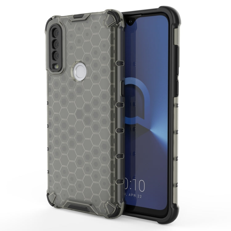 For Alcatel 1S (2020) Shockproof Honeycomb PC + TPU Case(Black) - Alcatel Cases by buy2fix | Online Shopping UK | buy2fix