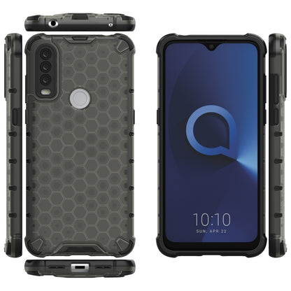 For Alcatel 1S (2020) Shockproof Honeycomb PC + TPU Case(Black) - Alcatel Cases by buy2fix | Online Shopping UK | buy2fix