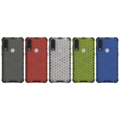 For Alcatel 1S (2020) Shockproof Honeycomb PC + TPU Case(Red) - Alcatel Cases by buy2fix | Online Shopping UK | buy2fix