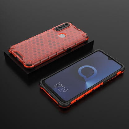 For Alcatel 1S (2020) Shockproof Honeycomb PC + TPU Case(Red) - Alcatel Cases by buy2fix | Online Shopping UK | buy2fix