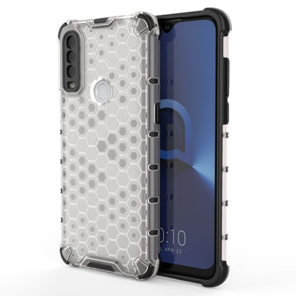 For Alcatel 1S (2020) Shockproof Honeycomb PC + TPU Case(White) - Alcatel Cases by buy2fix | Online Shopping UK | buy2fix