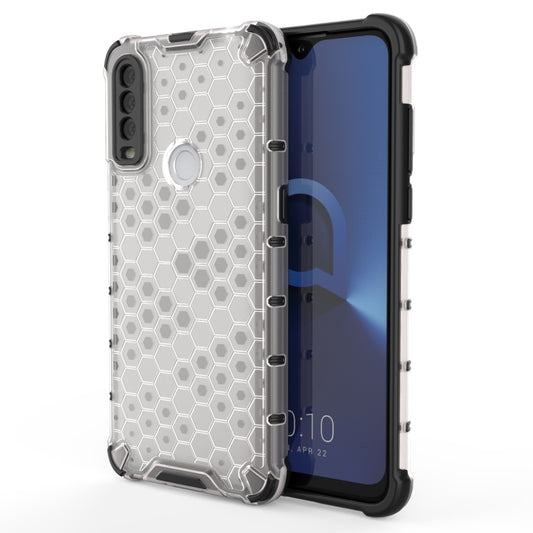 For Alcatel 1S (2020) Shockproof Honeycomb PC + TPU Case(White) - Alcatel Cases by buy2fix | Online Shopping UK | buy2fix