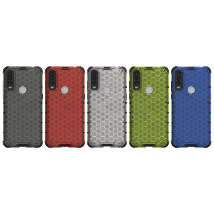 For Alcatel 1S (2020) Shockproof Honeycomb PC + TPU Case(White) - Alcatel Cases by buy2fix | Online Shopping UK | buy2fix
