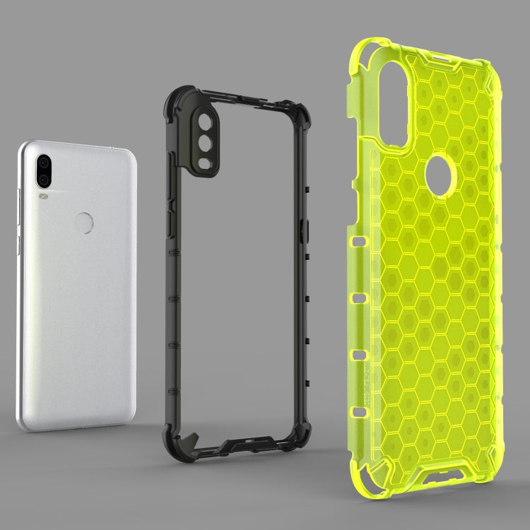 For Alcatel 1V (2020) Shockproof Honeycomb PC + TPU Case(Red) - Alcatel Cases by buy2fix | Online Shopping UK | buy2fix