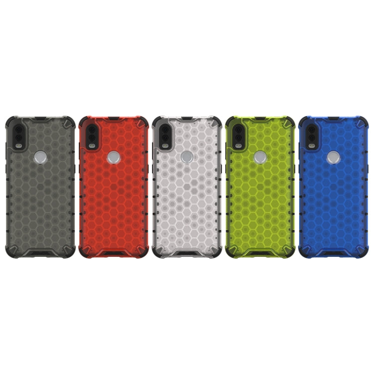 For Alcatel 1V (2020) Shockproof Honeycomb PC + TPU Case(Red) - Alcatel Cases by buy2fix | Online Shopping UK | buy2fix