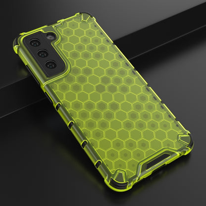 For Samsung Galaxy S21 FE Shockproof Honeycomb PC + TPU Case(Green) by buy2fix