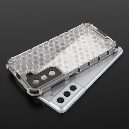 For Samsung Galaxy S21 FE Shockproof Honeycomb PC + TPU Case(White) by buy2fix