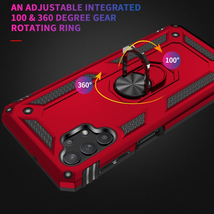 For Samsung Galaxy A32 5G Shockproof TPU + PC Protective Case with 360 Degree Rotating Holder(Blue) by buy2fix