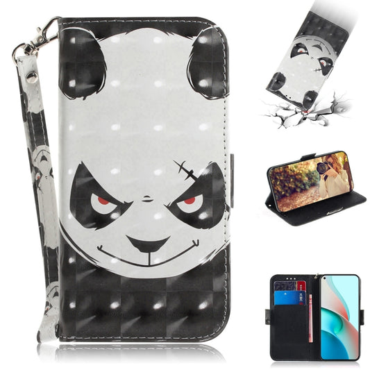 For Xiaomi Redmi Note 9T / 9 5G 3D Painted Pattern Magnetic Attraction Horizontal Flip Leather Case with Holder & Card Slot & Wallet & Lanyard(Angry Bear) - Xiaomi Cases by buy2fix | Online Shopping UK | buy2fix