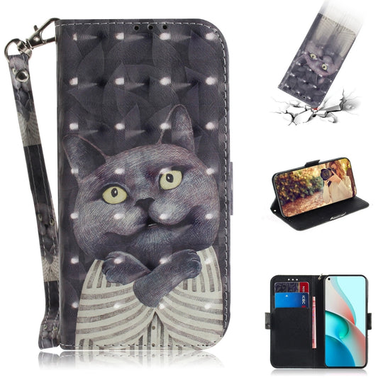 For Xiaomi Redmi Note 9T / 9 5G 3D Painted Pattern Magnetic Attraction Horizontal Flip Leather Case with Holder & Card Slot & Wallet & Lanyard(Embrace Cat) - Xiaomi Cases by buy2fix | Online Shopping UK | buy2fix