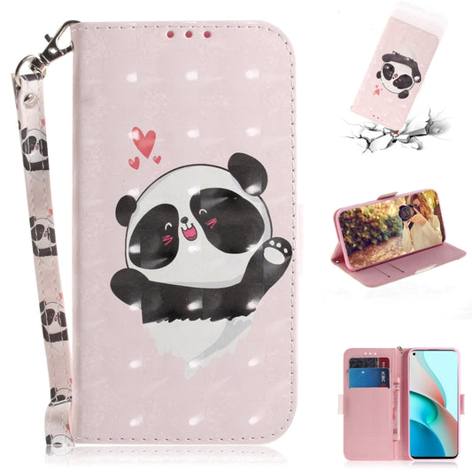 For Xiaomi Redmi Note 9T / 9 5G 3D Painted Pattern Magnetic Attraction Horizontal Flip Leather Case with Holder & Card Slot & Wallet & Lanyard(Love-heart Bear) - Xiaomi Cases by buy2fix | Online Shopping UK | buy2fix