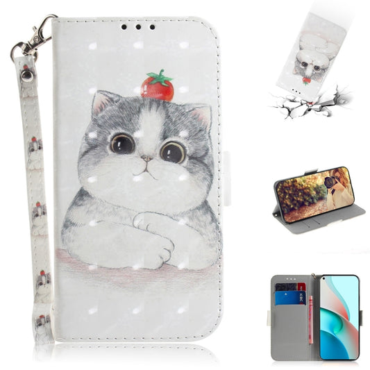 For Xiaomi Redmi Note 9T / 9 5G 3D Painted Pattern Magnetic Attraction Horizontal Flip Leather Case with Holder & Card Slot & Wallet & Lanyard(Cute Cat) - Xiaomi Cases by buy2fix | Online Shopping UK | buy2fix