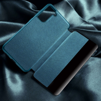 For Samsung Galaxy S21 FE Shockproof Horizontal Flip Plain Leather Phone Case(Orange) by buy2fix