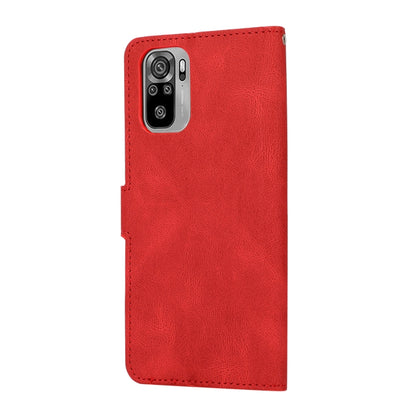 For Xiaomi Redmi Note 10 Fantasy Classic Skin-feel Calfskin Texture Magnetic Buckle Horizontal Flip PU Leather Case with Holder & Card Slot & Wallet(Red) - Xiaomi Cases by buy2fix | Online Shopping UK | buy2fix