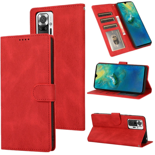 For Xiaomi Redmi Note 10 Pro Fantasy Classic Skin-feel Calfskin Texture Magnetic Buckle Horizontal Flip PU Leather Case with Holder & Card Slot & Wallet(Red) - Xiaomi Cases by buy2fix | Online Shopping UK | buy2fix