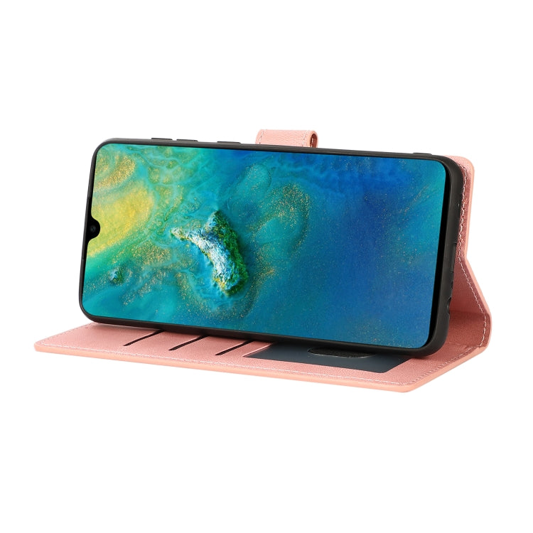 For Samsung Galaxy A02 (EU Version) Fantasy Classic Skin-feel Calfskin Texture Magnetic Buckle Horizontal Flip PU Leather Case with Holder & Card Slot & Wallet(Rose Gold) by buy2fix