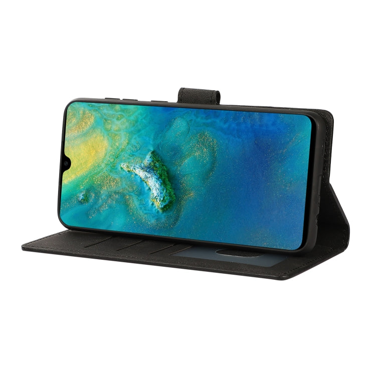 For Samsung Galaxy A02 (EU Version) Fantasy Classic Skin-feel Calfskin Texture Magnetic Buckle Horizontal Flip PU Leather Case with Holder & Card Slot & Wallet(Black) by buy2fix