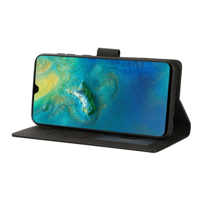 For Samsung Galaxy A02 (EU Version) Fantasy Classic Skin-feel Calfskin Texture Magnetic Buckle Horizontal Flip PU Leather Case with Holder & Card Slot & Wallet(Black) by buy2fix