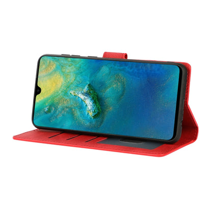 For Samsung Galaxy A02 (EU Version) Fantasy Classic Skin-feel Calfskin Texture Magnetic Buckle Horizontal Flip PU Leather Case with Holder & Card Slot & Wallet(Red) by buy2fix