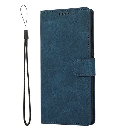 For Samsung Galaxy A02 (EU Version) Fantasy Classic Skin-feel Calfskin Texture Magnetic Buckle Horizontal Flip PU Leather Case with Holder & Card Slot & Wallet(Blue) by buy2fix