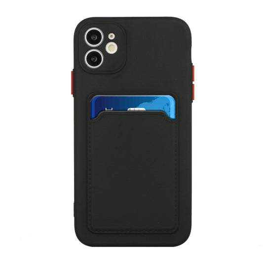 Card Slot Design Shockproof TPU Protective Case For iPhone 11(Black) - iPhone 11 Cases by buy2fix | Online Shopping UK | buy2fix