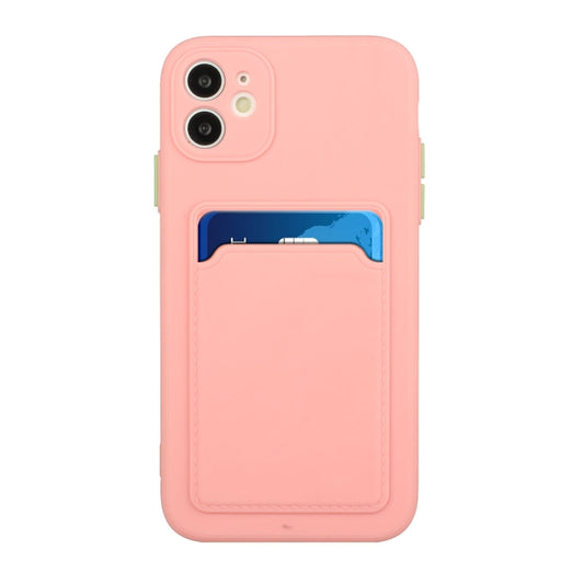 Card Slot Design Shockproof TPU Protective Case For iPhone 11(Pink) - iPhone 11 Cases by buy2fix | Online Shopping UK | buy2fix
