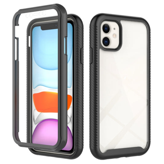 For iPhone 11 Starry Sky Solid Color Series Shockproof PC + TPU Case with PET Film (Black) - iPhone 11 Cases by buy2fix | Online Shopping UK | buy2fix