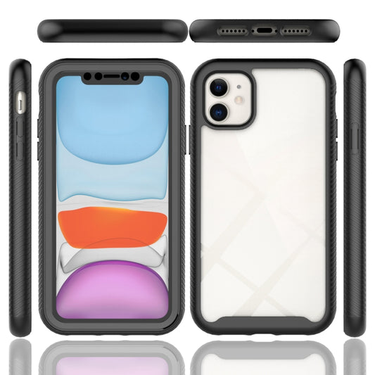 For iPhone 11 Starry Sky Solid Color Series Shockproof PC + TPU Case with PET Film (Black) - iPhone 11 Cases by buy2fix | Online Shopping UK | buy2fix
