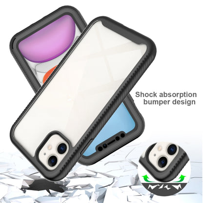 For iPhone 11 Starry Sky Solid Color Series Shockproof PC + TPU Case with PET Film (Black) - iPhone 11 Cases by buy2fix | Online Shopping UK | buy2fix