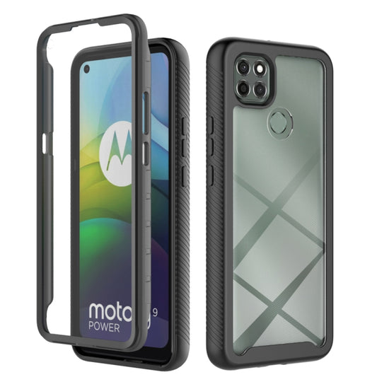 For Motorola Moto G9 Power(2021) Starry Sky Solid Color Series Shockproof PC + TPU Case with PET Film(Black) - Motorola Cases by buy2fix | Online Shopping UK | buy2fix
