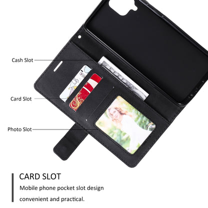 For Samsung Galaxy A12 Skin Feel Splicing Horizontal Flip Leather Case with Holder & Card Slots & Wallet & Photo Frame(Black) by buy2fix