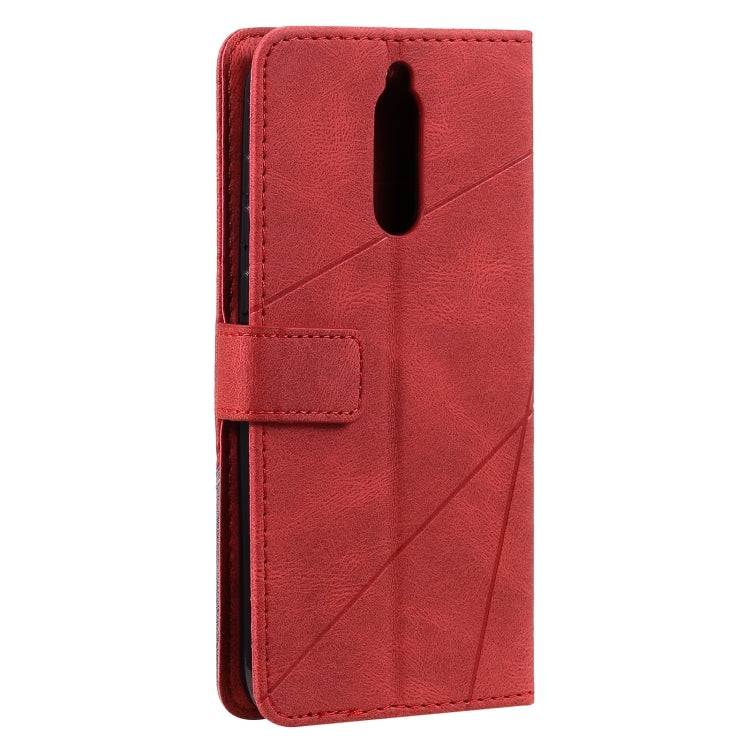 For Huawei Mate 10 Lite Skin Feel Splicing Horizontal Flip Leather Case with Holder & Card Slots & Wallet & Photo Frame(Red) - Huawei Cases by buy2fix | Online Shopping UK | buy2fix