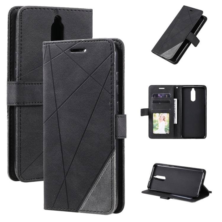 For Huawei Mate 10 Lite Skin Feel Splicing Horizontal Flip Leather Case with Holder & Card Slots & Wallet & Photo Frame(Black) - Huawei Cases by buy2fix | Online Shopping UK | buy2fix