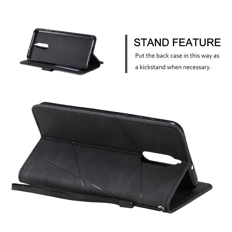 For Huawei Mate 10 Lite Skin Feel Splicing Horizontal Flip Leather Case with Holder & Card Slots & Wallet & Photo Frame(Black) - Huawei Cases by buy2fix | Online Shopping UK | buy2fix