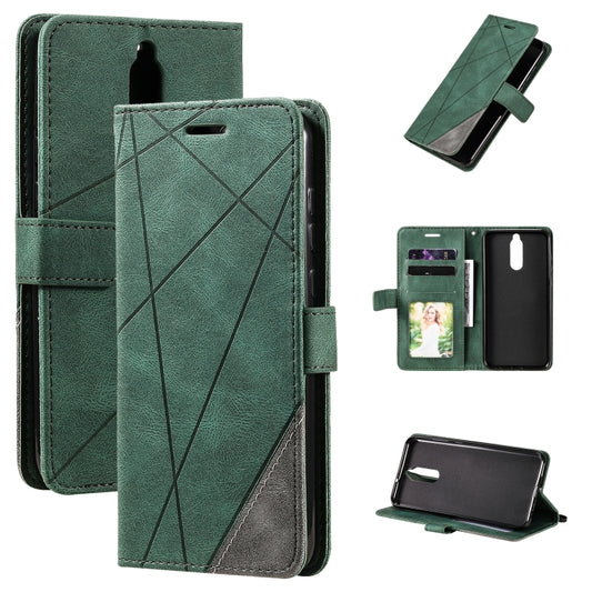 For Huawei Mate 10 Lite Skin Feel Splicing Horizontal Flip Leather Case with Holder & Card Slots & Wallet & Photo Frame(Green) - Huawei Cases by buy2fix | Online Shopping UK | buy2fix